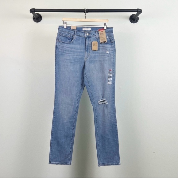 NWT Levi’s 724 High Rise Slim Straight Women’s Jeans Slate Reveal - Picture 4 of 9
